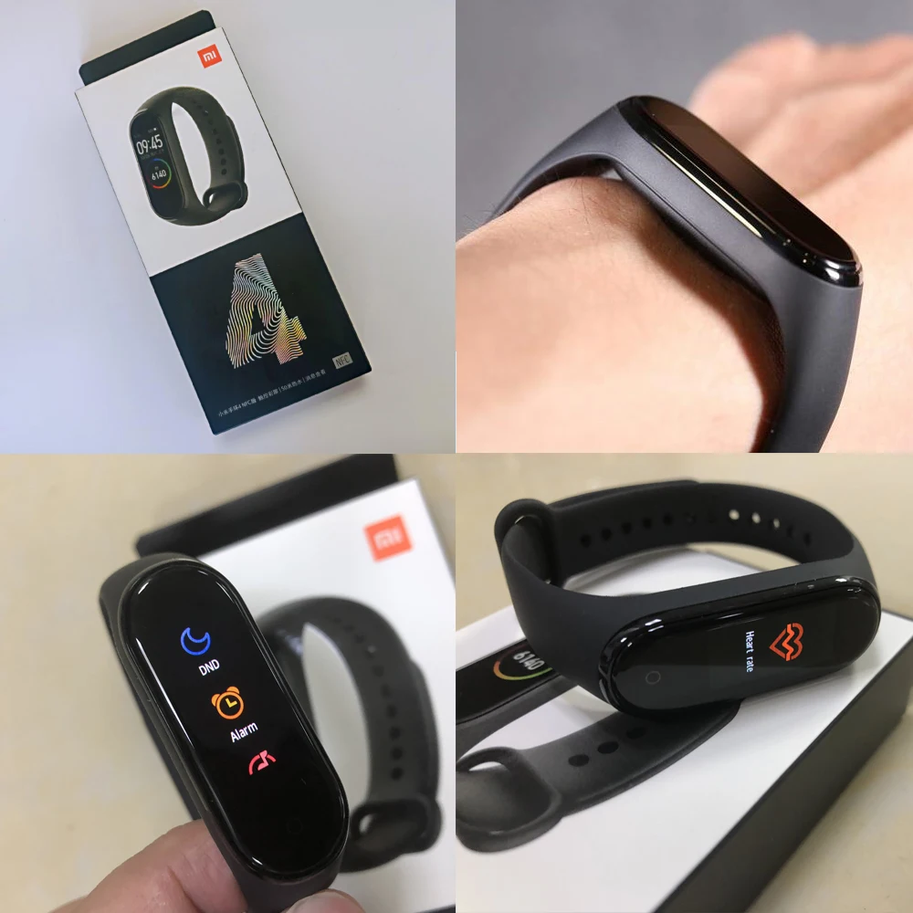 Xiaomi mi Band 4 новейший музыкальный Смарт mi band 4 браслет пульсометр фитнес 135 мАч цветной экран Bluetooth 5,0