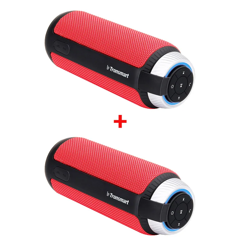 2 pcs red speaker Tronsmart Element T6 Bluetooth Колонка Портативная колонка 25 Вт Саундбар глубокий бас Bluetooth динамик - Цвет: 2 pcs red speaker