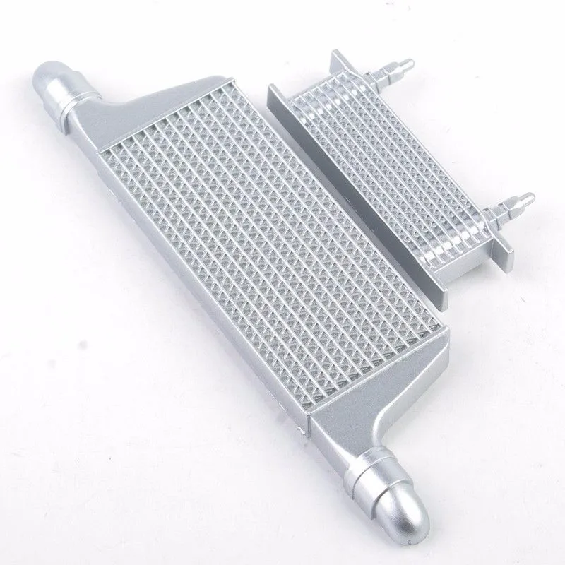 1/10 RC Car Inter-Cooler Kit Chrome Fit for HPI Traxxas Hot Bodies Plastic | Игрушки и хобби