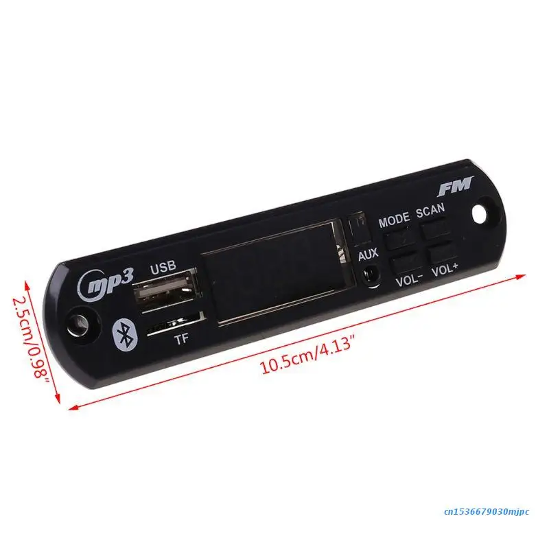 Автомобильный USB TF FM-радиомодуль беспроводной Bluetooth 5 в 12 В MP3 WMA декодер плата