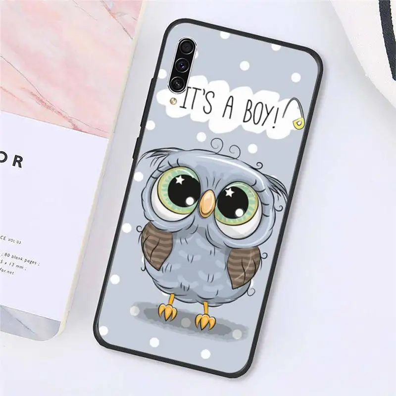 

Baby Cute Owl animal Phone Case For Samsung galaxy S 9 10 20 A 10 21 30 31 40 50 51 71 s note 20 j 4 2018 plus