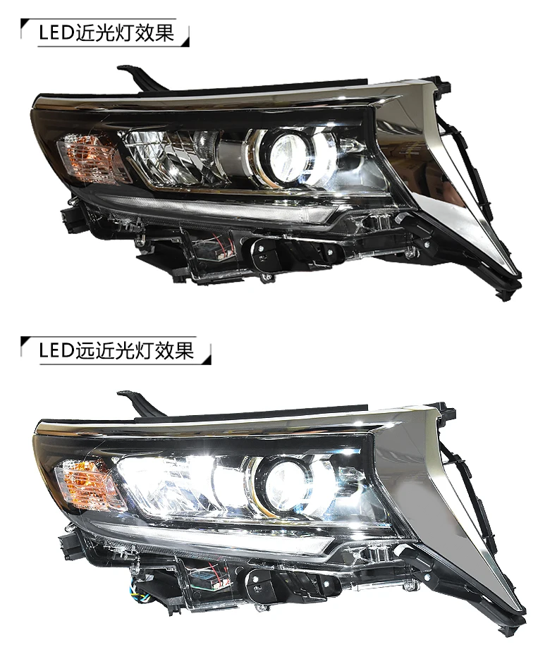 Автомобильный Стайлинг для Toyota Prado все светодиодный фары Land cruiser prado с динамическим поворотным сигналом светодиодный аксессуары для фар