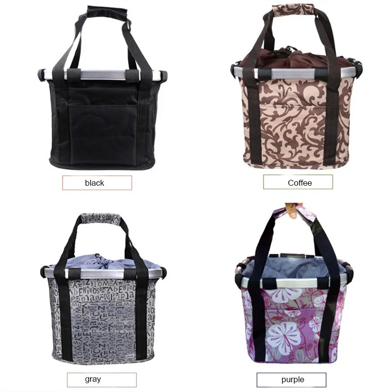 Велосипедная корзина складная переноска для маленьких домашних животных кошек и