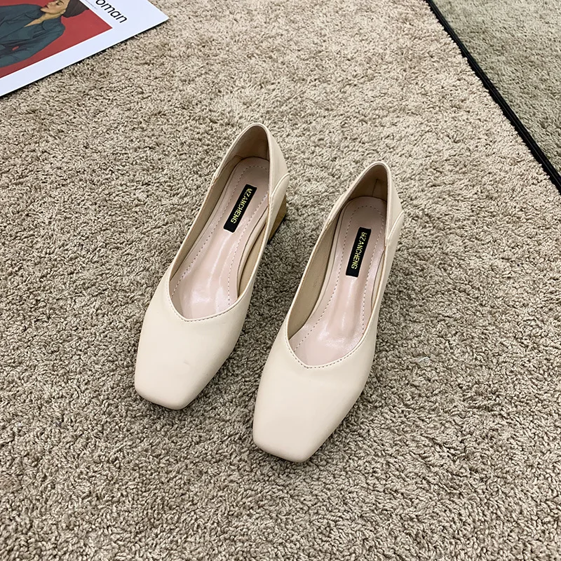 

Branded Pumps African Woman Shoe Shallow Mouth Round Toe Beige High Heels Lace-Up Sweet 2021 Slip On Chunky Sandals Basketball P