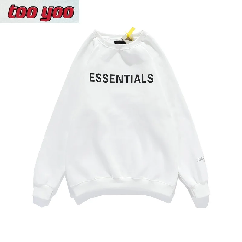 

Popular logo new men's and women's shoulder insert round collar stereoscopic rubber label round collar sweaters hoodie lil peep