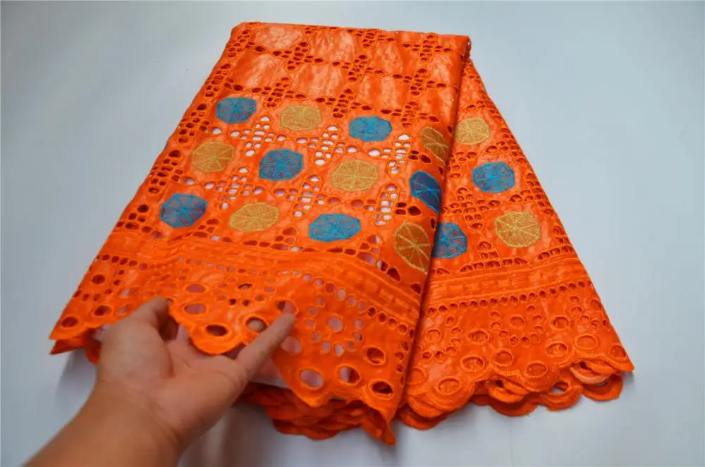 

MIQIER High Quality African nigerian tulle Lace Fabric Swiss cotton fabric Embroidery guipure lace fabric brocade lace dress