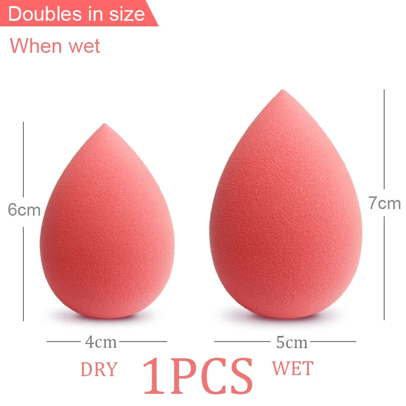 Томатный красный макияж губка без латекса микрофибра пушистая поверхность