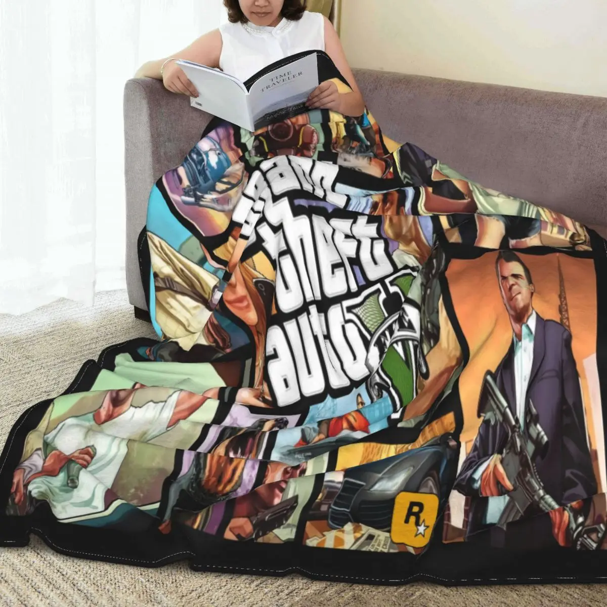 

Покрывала Grand Theft Auto V Gta, покрывало, плед, покрывало для кровати, пляжное одеяло, покрывала для кровати