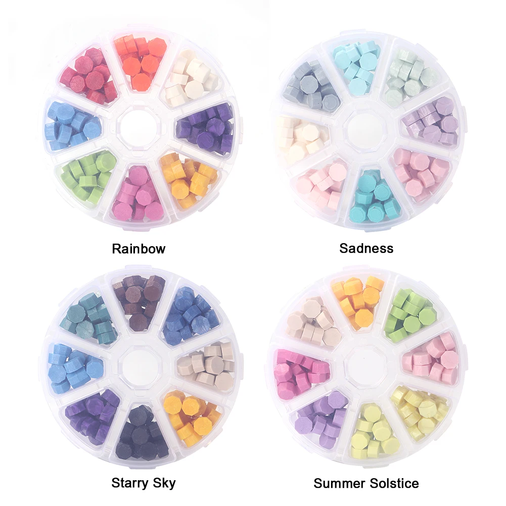 160pcs Mixed Color Sealing Wax Beads Set Stamp Tablet Pills for Envelope Wedding Invitation Waxes Craft Decoration | Дом и сад