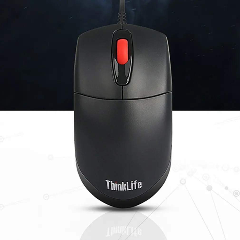 Lenovo ThinkLife M100 Проводная оптическая мышь бизнес офисная игра Настольный Ноутбук универсальная мышь компьютерные аксессуары