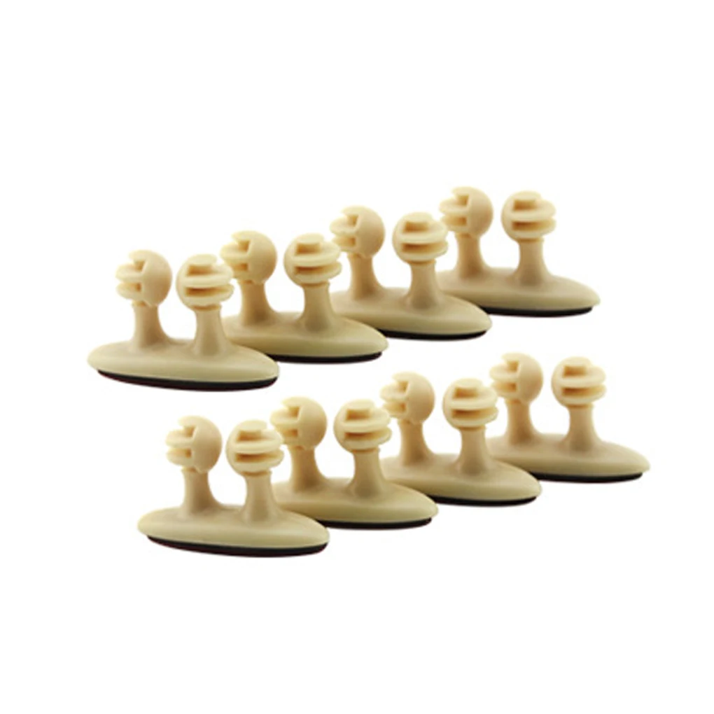 

8PCS/LOT Car Wire Cord Clip Cable Holder Tie Fixer Organizer Drop Self-Adhesive Clamp Cable Clips