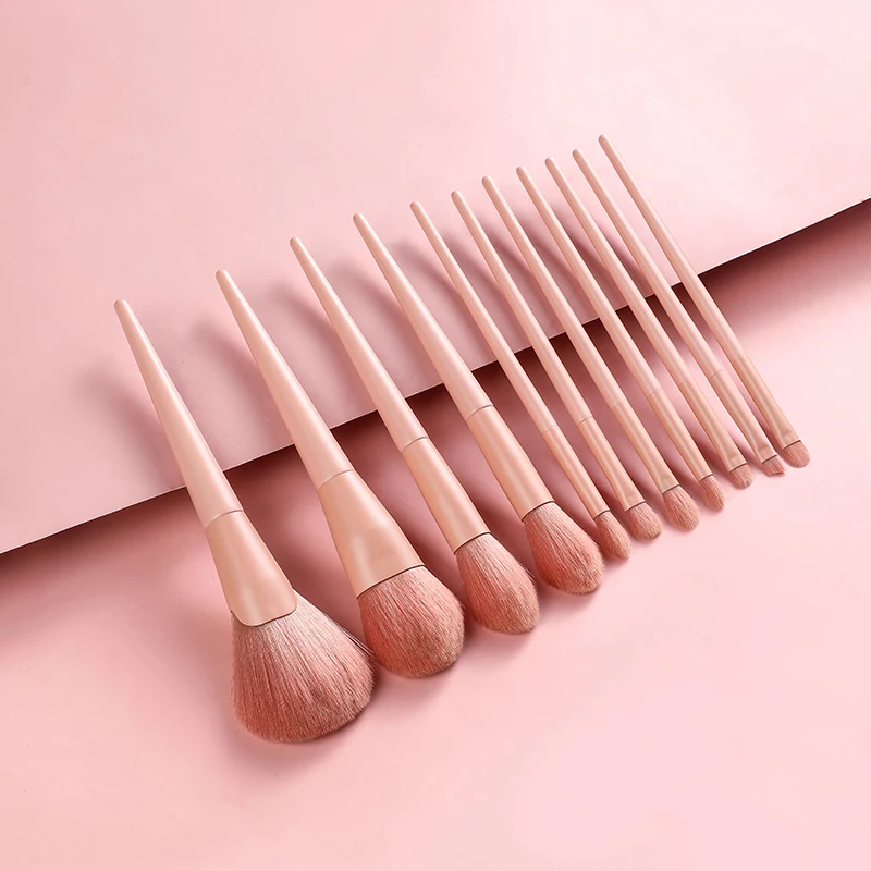 

Makeup Brushes Tools 11pcs Makeup Brush Eye Shadow Brush Foundation Brush Lip Brush Blusher Brush Makeup Tools