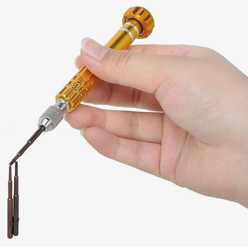 5 в 1 Прецизионная отвертка Torx для ремонта часов, смешанные наконечники для ремонта, набор инструментов для ремонта, инструменты для ремонта мобильных телефонов, винтовой инструмент