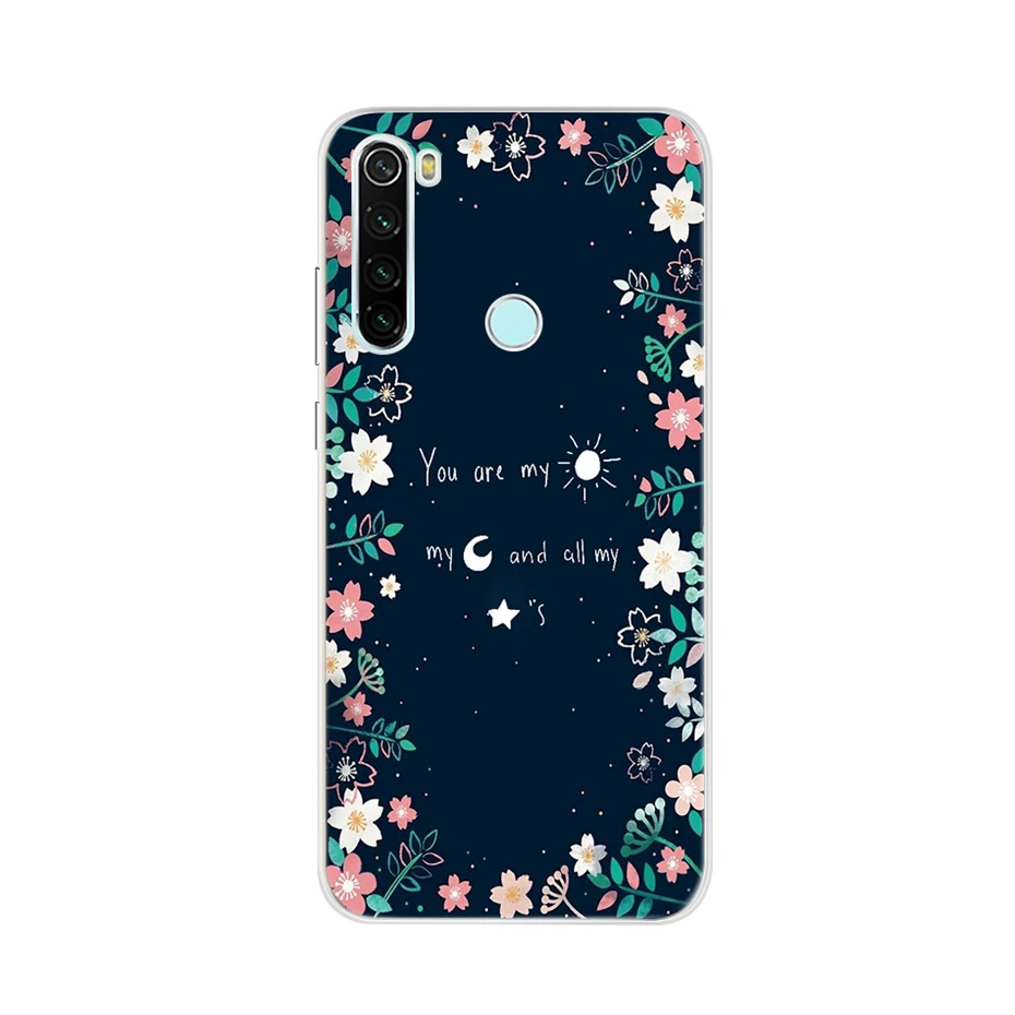 Для Xiaomi Redmi note 8 чехол силиконовый мягкий ТПУ чехол для телефона для Xiaomi Redmi note 8t 8 pro 6,3 задний Чехол, Fundas Coque bumper