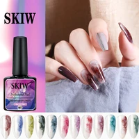 watercolor blooming gel nail polish marble ink for nails art white colors blossom gel designs milky white red blue gel ongle