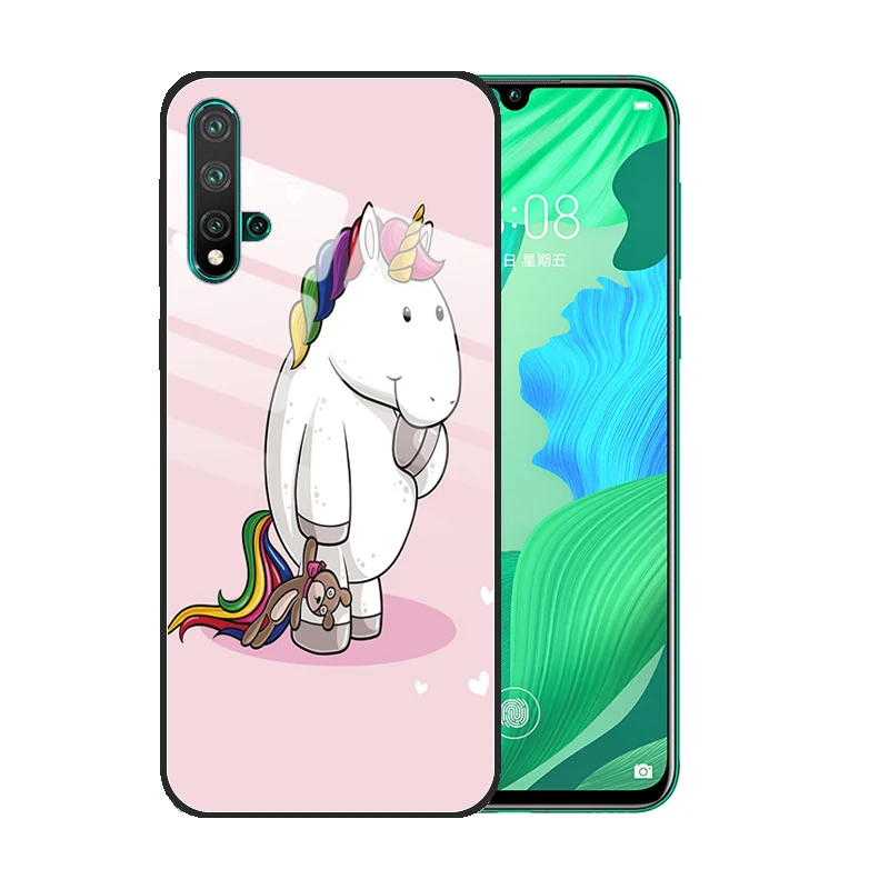 Для huawei Nova 5 5i Pro 4 4E 3E 3i 3 чехол из закаленного стекла с защитой от царапин принтом