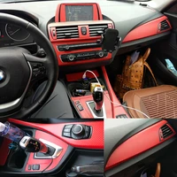 for bmw 1 series f20 2012 2016 interior central control panel door handle 5d carbon fiber molding sticker car styling accessorie