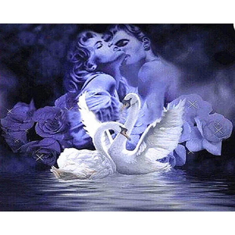 

5D DIY Diamond Painting Diamond Embroidery Couple Portrait Mosaic Art Handmade Cross Stitch Home Decoration Gifts