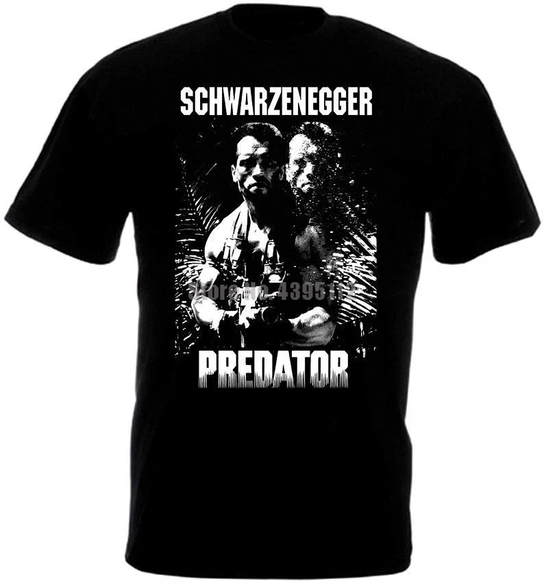 Женская футболка с изображением хищника и постера из фильма одежда для фитнеса