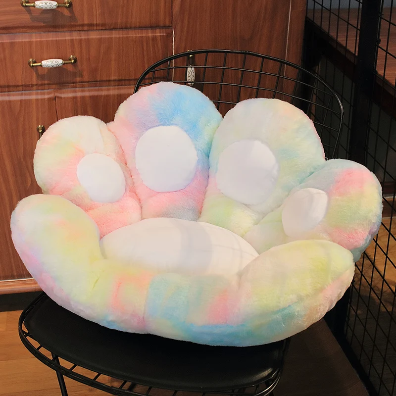 Подушка в виде лапы Kawaii подушка на сиденье животного мягкая кошачьей и цветка