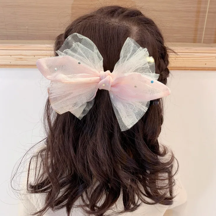 

Colorful Daisy Girls Hair Bows for Girls Multi-layer Kids Hair Clips Beautiful HairPin Handmade Hairgrips Hair Accessories