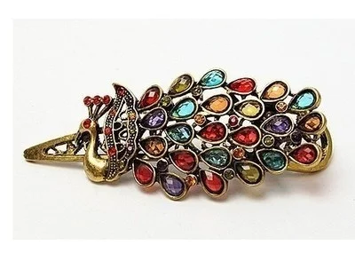 1 шт. роскошные женские винтажные Красочные заколки для волос драгоценный