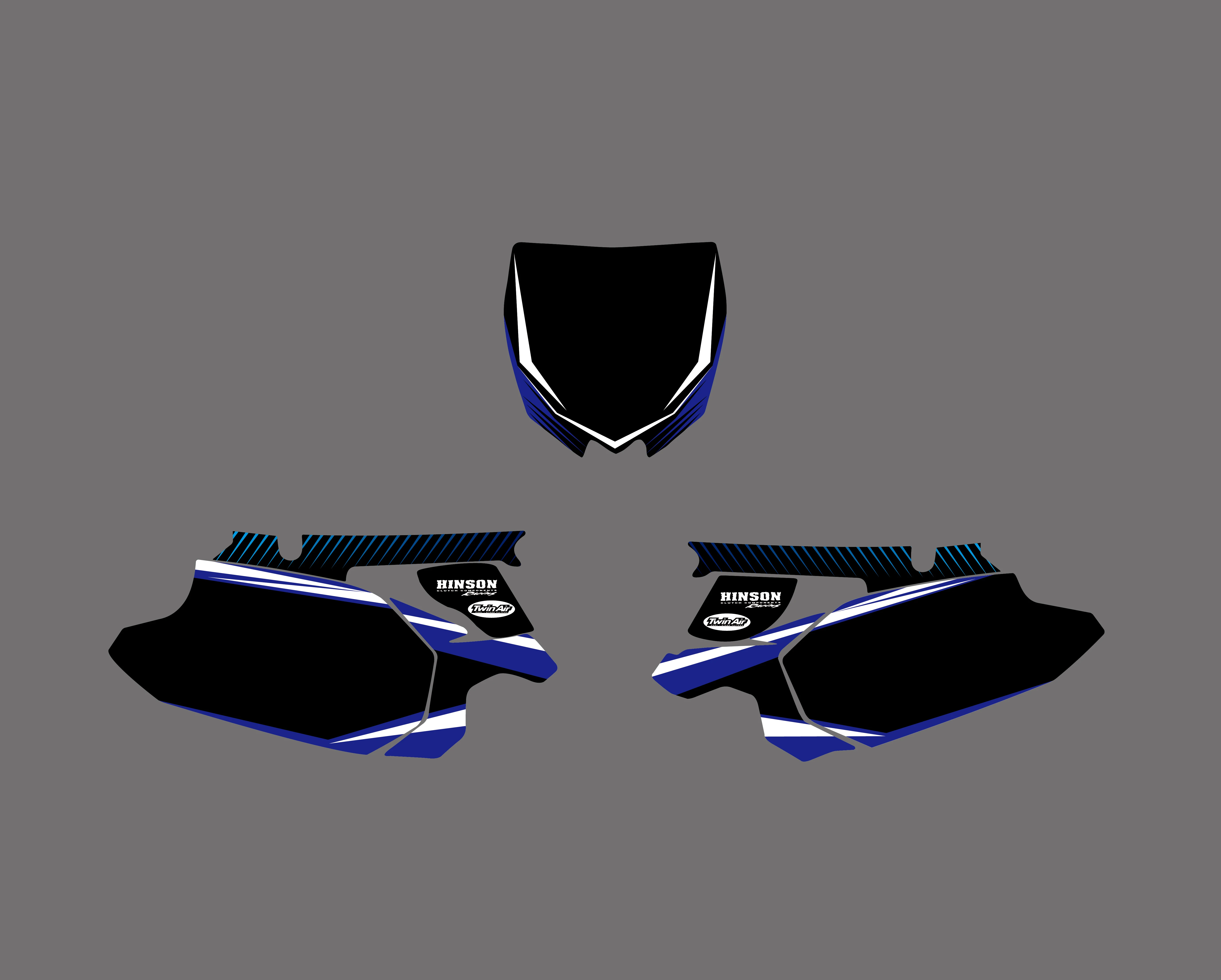 Мотоциклетная новая команда графика фон наклейка комплект для Yamaha YZ450F YZF450 YZ 450F YZF