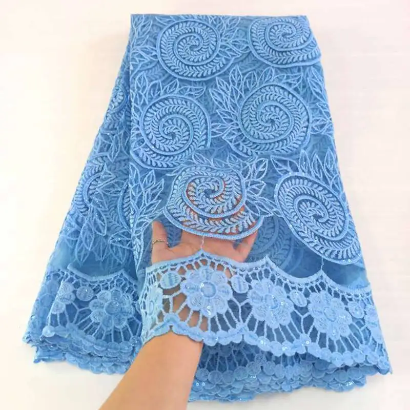 

New Arrival Net Lace Tulle Lace Fabric New Design Of 2020 5 Yards OK1001