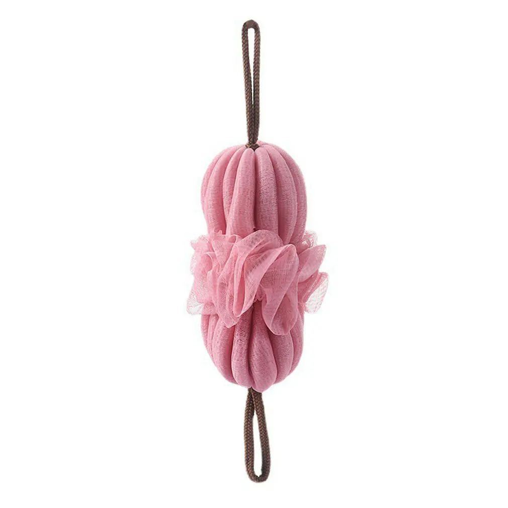 

Adult Bath Sponge Flower Pull Back Scrubber Long Foam Bath Ball Scrubber Bathroom Bathing Shower Brush Body Scrub Towel