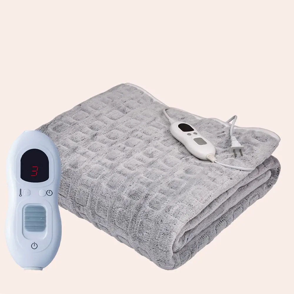 

Home Constant Temperature Thicken Flannel USB Heated Shawl Wrap Heater Heated Blanket Electric Blanket