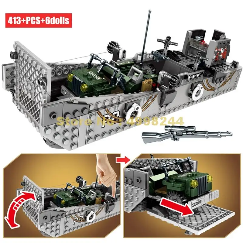 101362 413 шт. Военная Униформа США Lcm3 Ww2 Вторую мировую войну десантные лодка