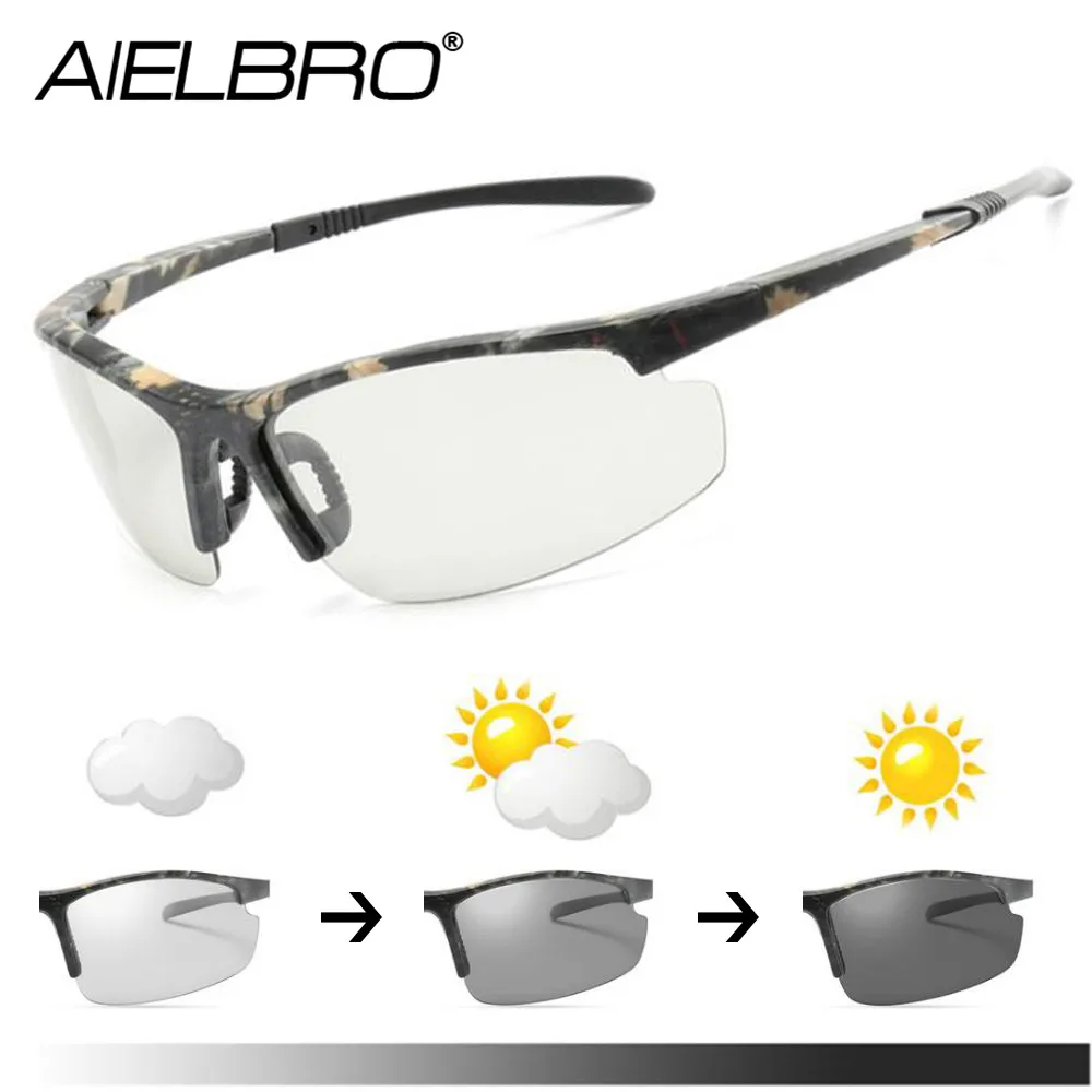 Солнцезащитные очки для рыбалки спорта на открытом воздухе фотохромные мужские