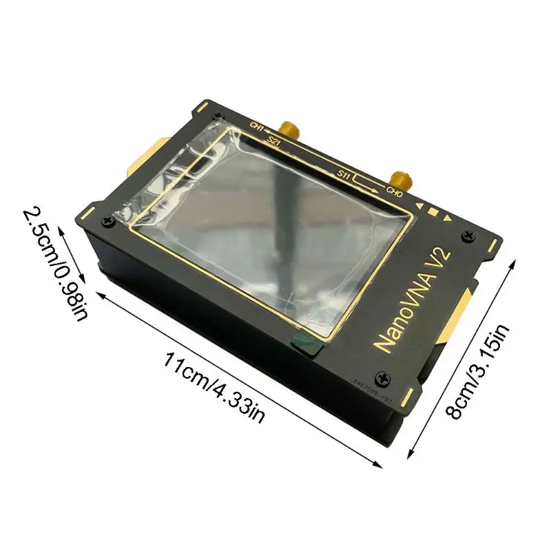 

3G 3.2 Inch S-A-A-2 NanoVNA V2 Vector Net Analyzer Digital 50KHz-3GHz Tester MF HF VHF UHF USB Antenna Analyzer Standing Wave