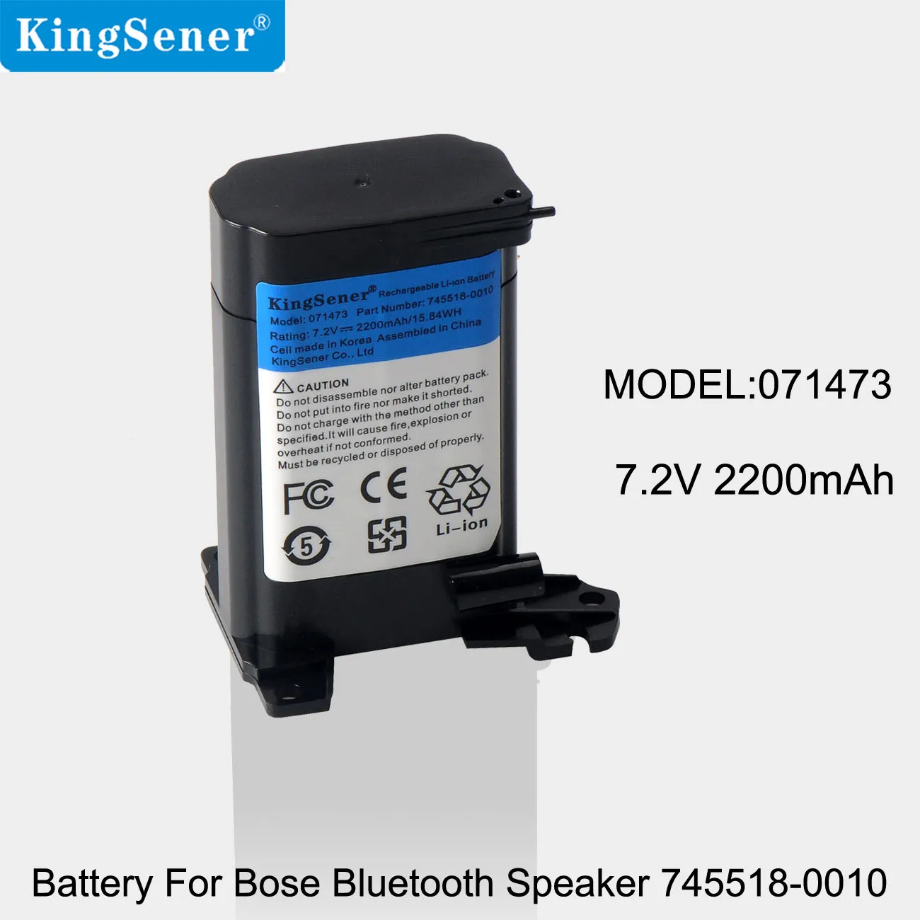 KingSener 071473 071471 745518-0010 Battery for Bose SoundLink Revolve  Speaker 7.2V 2200mAh/15.84WH