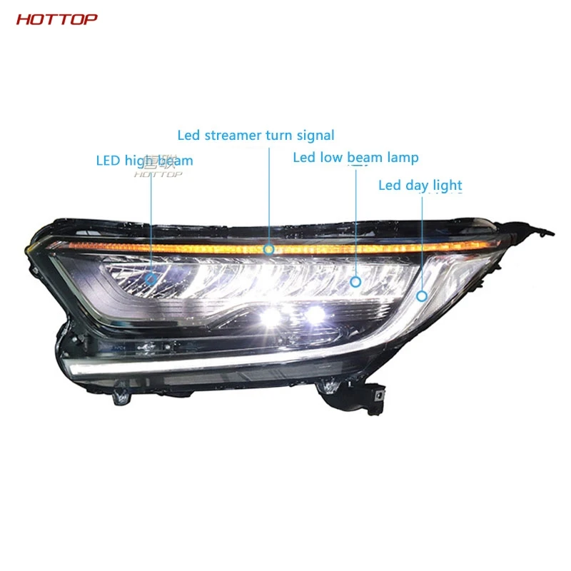 

Headlight Assembly for Honda CRV 2017 - 2020 full LED light source LED flowing turn signal unlock a touch of blue