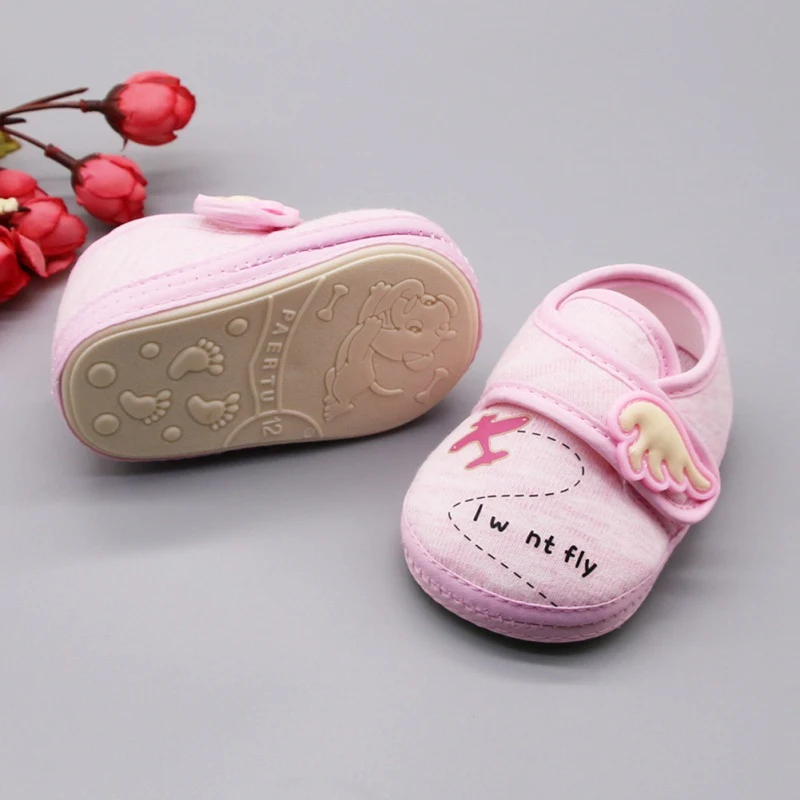 

Newborn Baby Girls Boy Shoes Soft Sole Cartoon Anti-slip Shoes Spring Comfortable Cotton Toddler Baby Shoes Baby First Walker