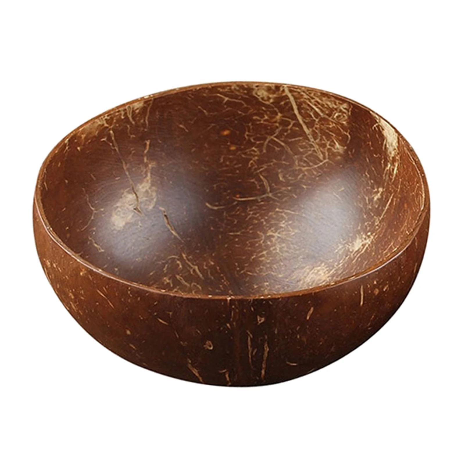 

Wooden Natural Handmade Coconut Shell Bowl for Salad Noodle Rice Porridge Cereal