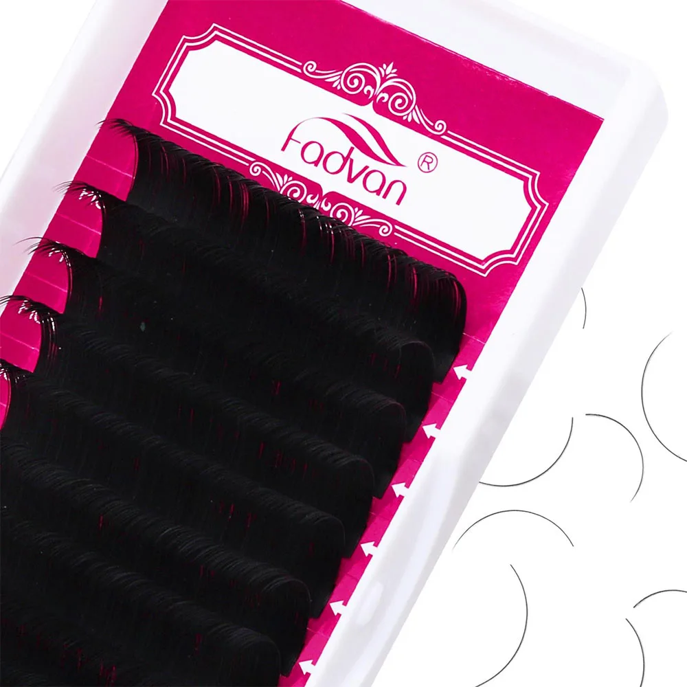 Fadvan макияжные ресницы оптом 25 мм lLashes индивидуальные косметические из