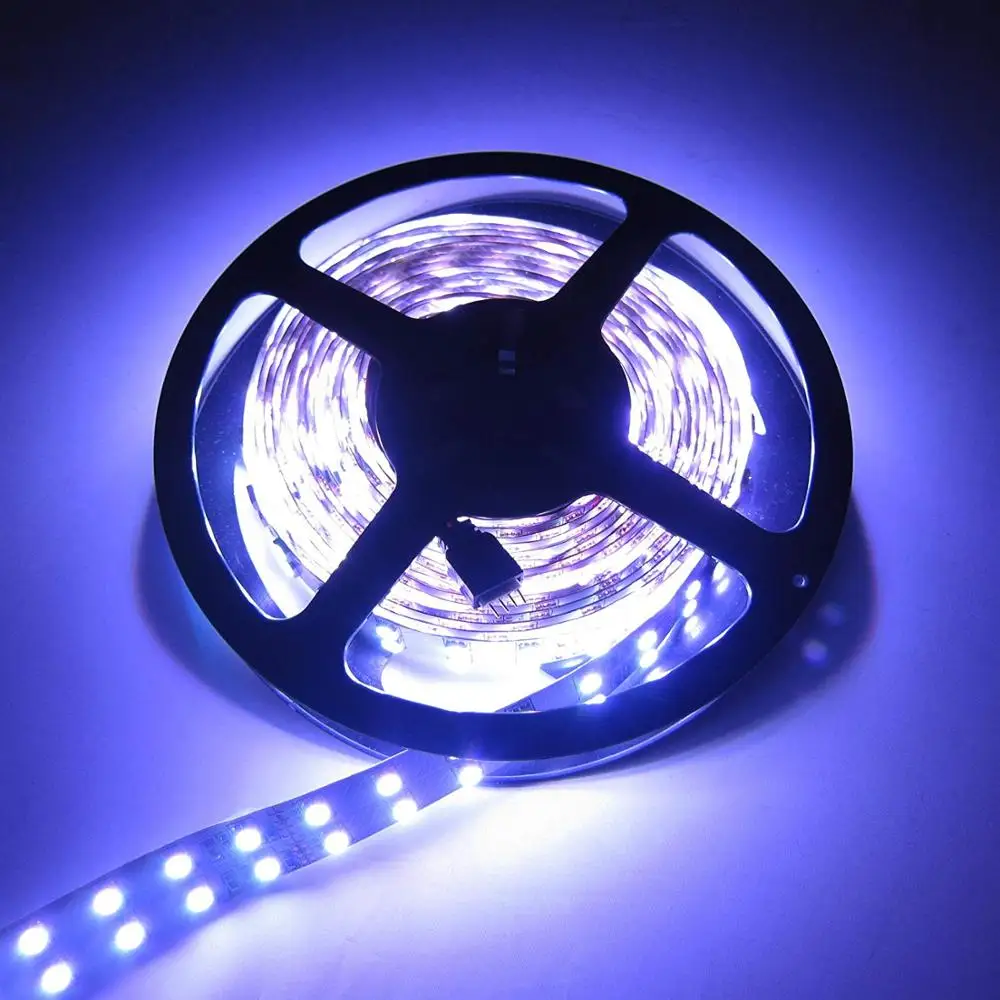 Гибкая двухрядная Светодиодная лента 5050 SMD 5 м 600LED s RGB 120LED s/M 12 В DC | Лампы и