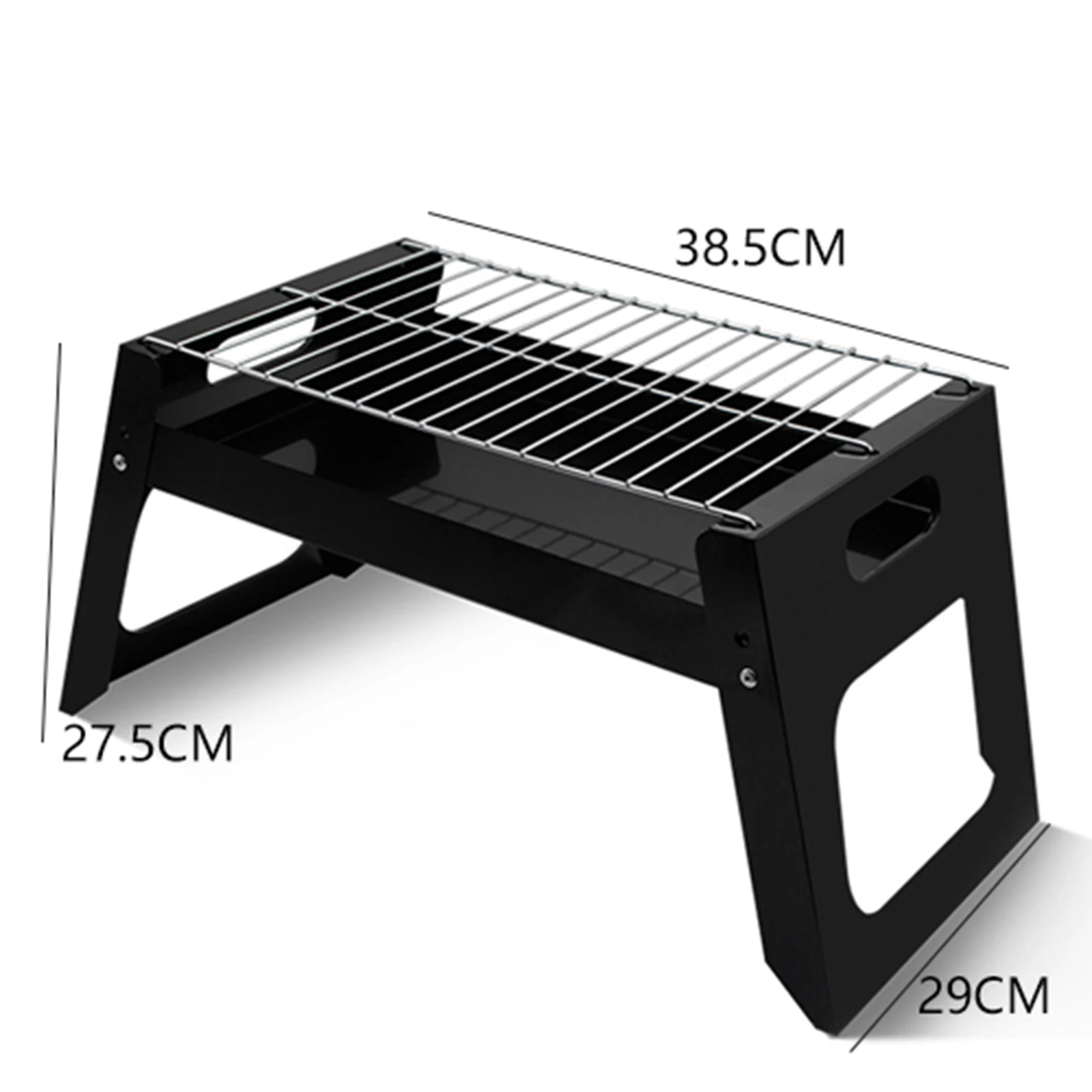 Folding BBQ Grill Portable Compact Charcoal Barbecue BBQ Grill Cooker Bars Smoker Outdoor Camping 27.5x38.5x29 cm 6