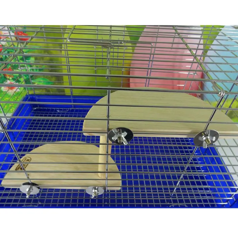 2 слоя птица деревянная платформа для шиншиллы хомяк маленькие животные упражнения игрушки PXPC