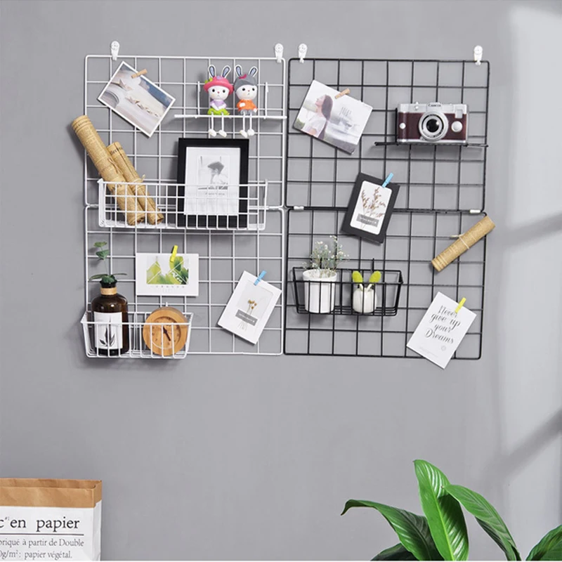 Новое настенное украшение железная рама подвесная стойка настенный ящик для