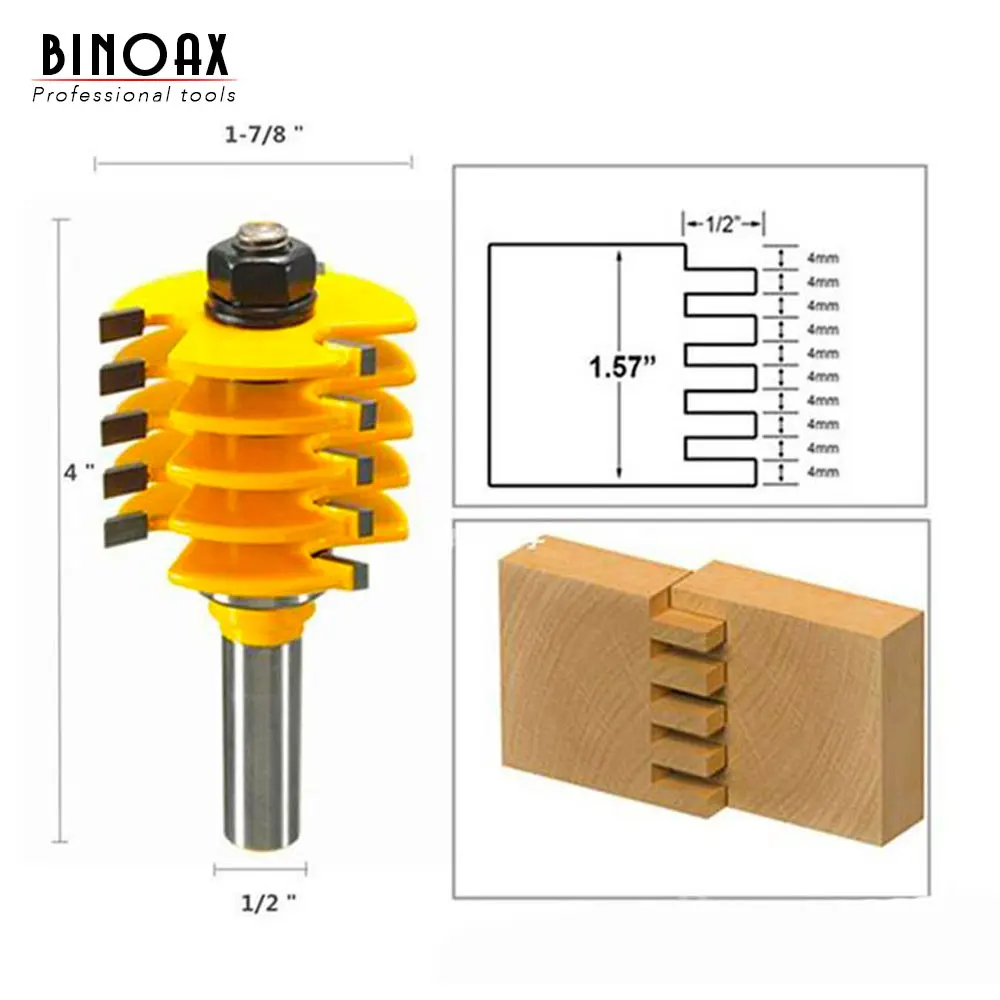 Регулируемая коробка и Концевая фреза с хвостовиком 1/2 дюйма фотоинструменты |