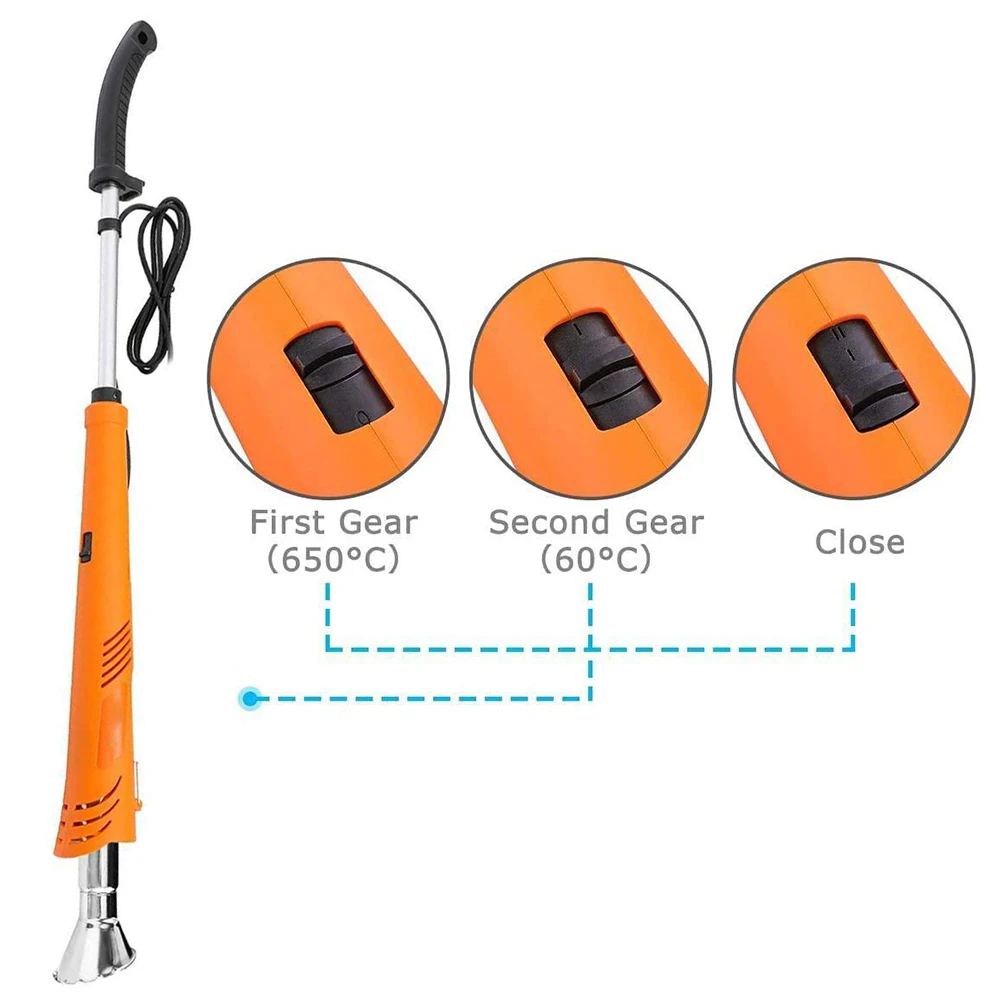 

2m Cable Safe Space Saving Killer Practical Home Detachable Thermal Trimmer Weeds Burner Easy Apply Garden Electric Tool