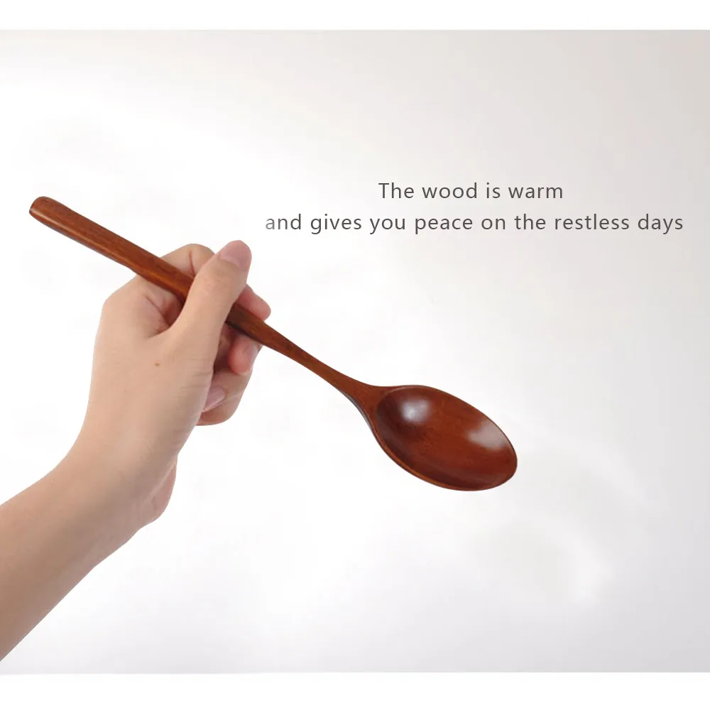 Деревянная ложка вилка Бамбуковая кухонная утварь для приготовления пищи