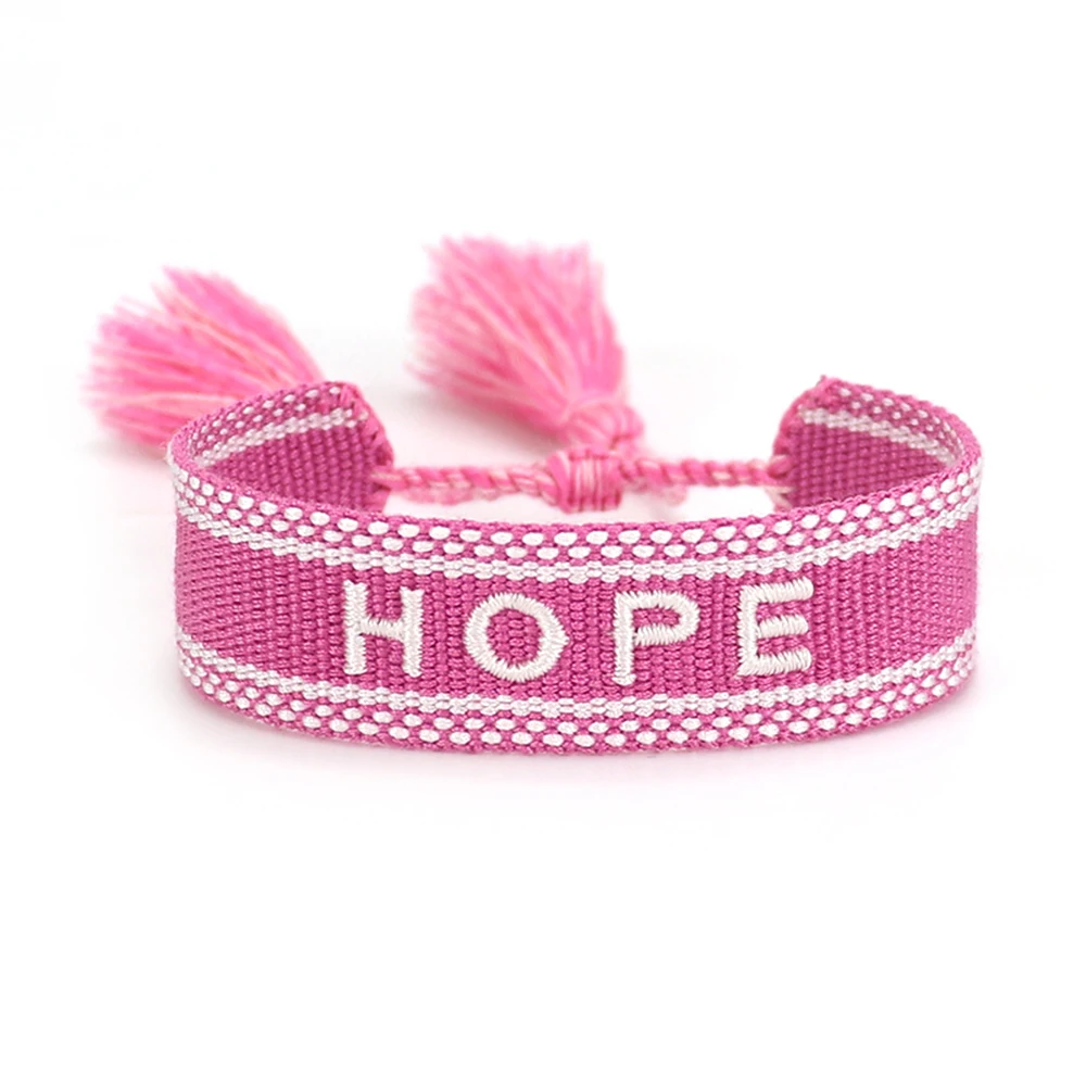 

Friendship Neutral Couple Embroidered Tassel Bracelet Vintage Hand-woven Charm Bracelet Jewelry Holiday Gift Wholesale