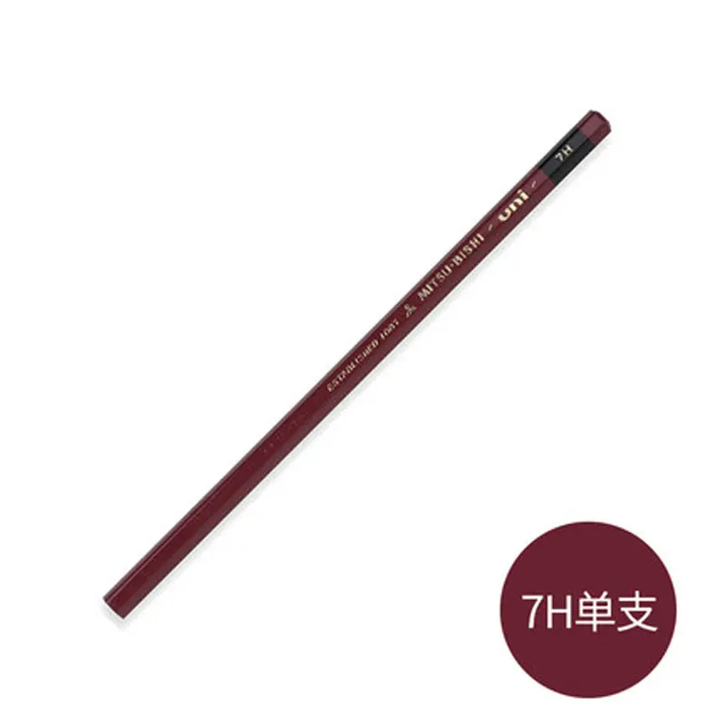 7H 1PCS Uni 1887 Улучшенный деревянный карандаш для проверки твердости карандаш для рисования HI-UNI 1 шт - Цвет: 7H 1PCS