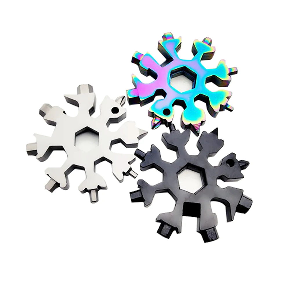 Портативный многофункциональный карманный гаечный ключ 18 в 1 Мини Снежинка