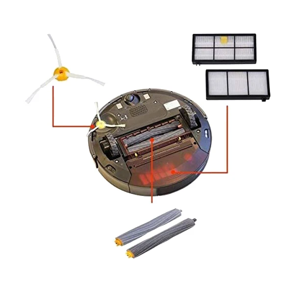 

Replacement Parts for IRobot Roomba 860 880 805 860 980 960 Vacuums Hepa Filter Brush Rollers Side Brushes