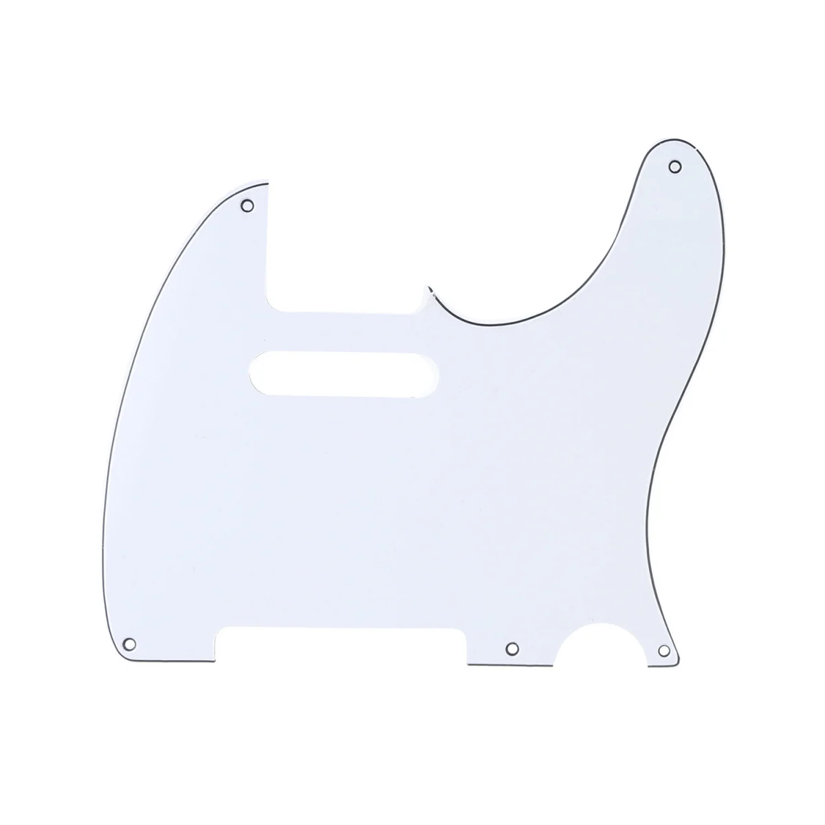 

Musiclily 5 Hole Vintage Tele Pickguard for Fender American/Mexican Made Standard Telecaster Style Electric Guitar, 3Py White